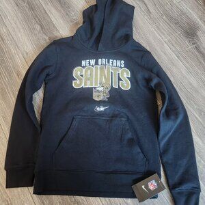 Nike NFL New Orleans Saints Rewind Pullover Hoodie sz M Youth
